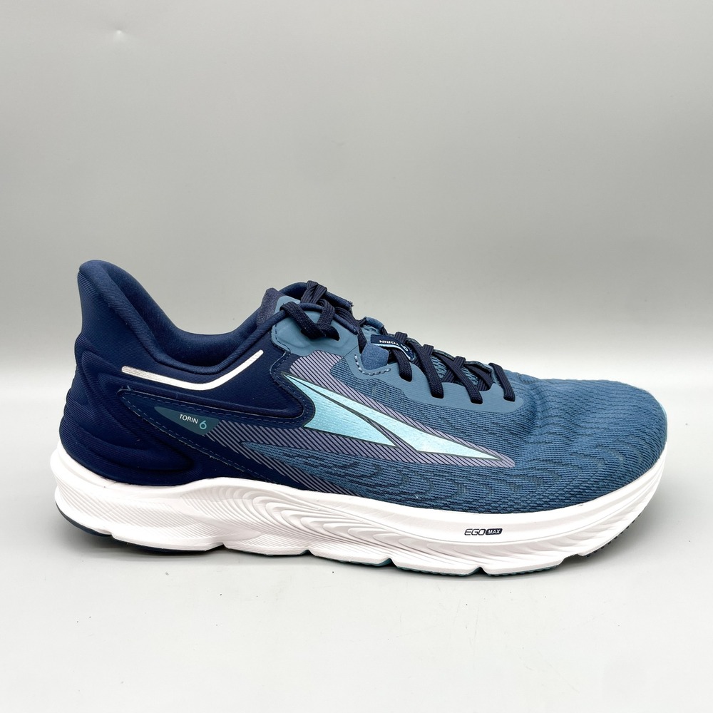 Altra Mens Size 10.5 Torin 6 Road Running Shoes Navy Blue Zero Drop Sneaker Gym